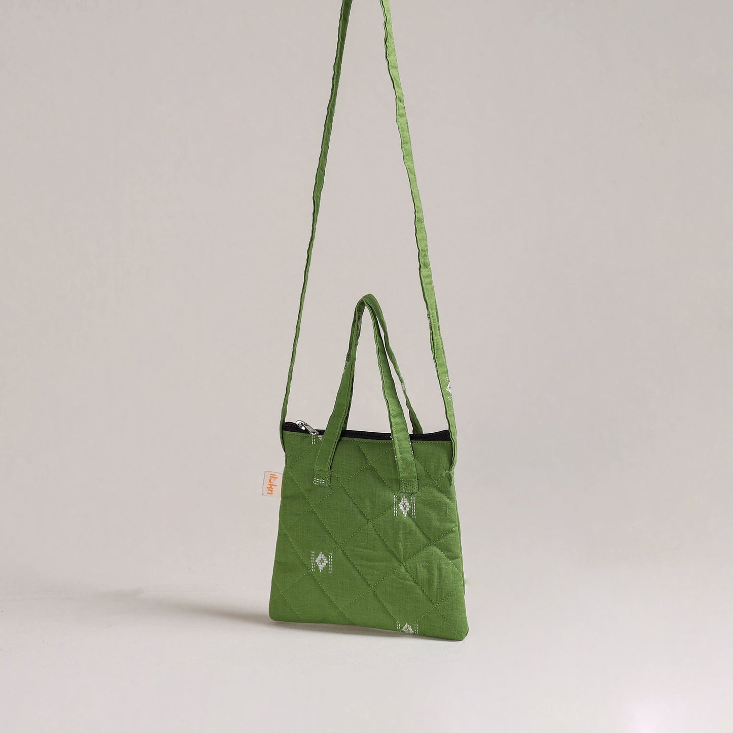 Handcrafted Quilted Sling Bag 15