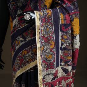 Kalamkari Printed Kota Doria Cotton Saree 35
