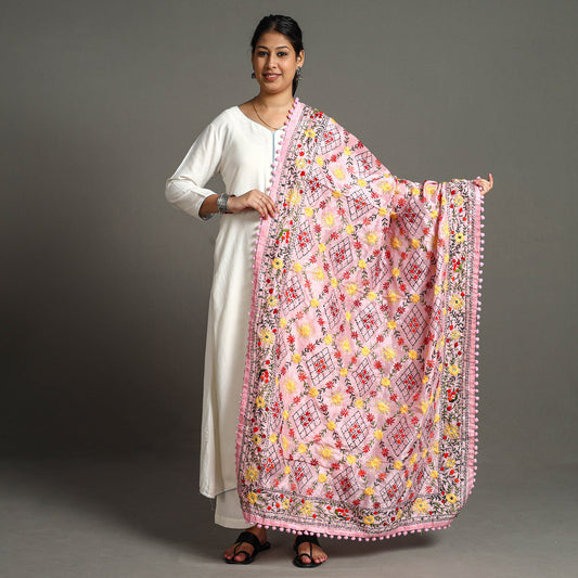 Phulkari Embroidered Dupatta