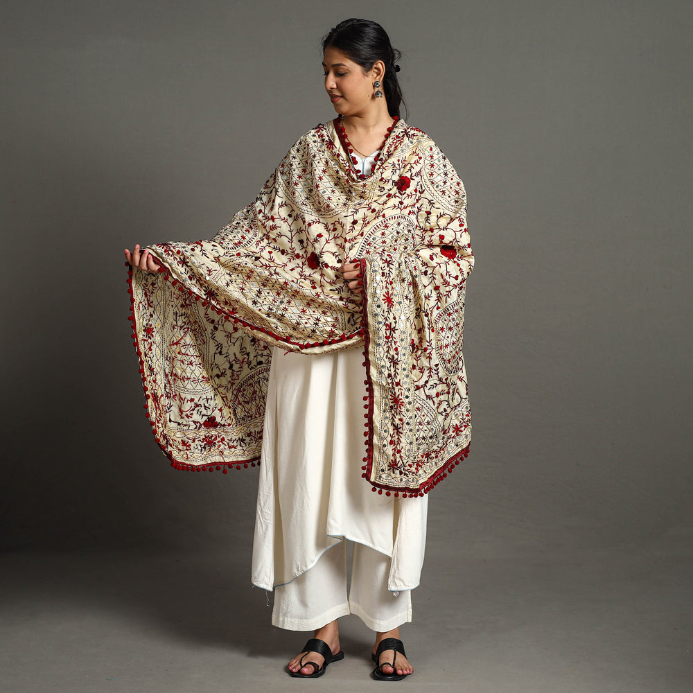 Phulkari Embroidered Dupatta