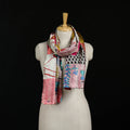 Bengal Kantha Handwork Patchwork Reversible Silk Stole 379