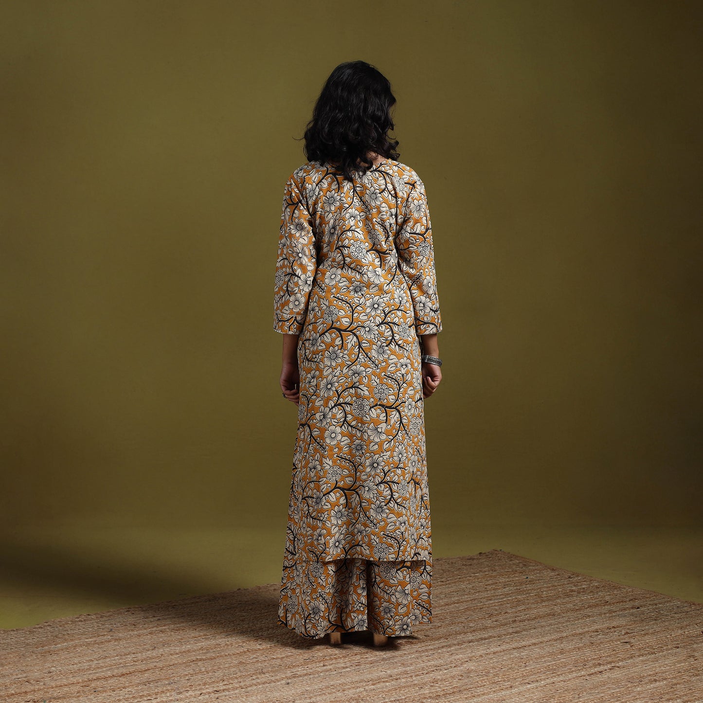 Kalamkari Printed Cotton 2pc Kurta Set for women 11