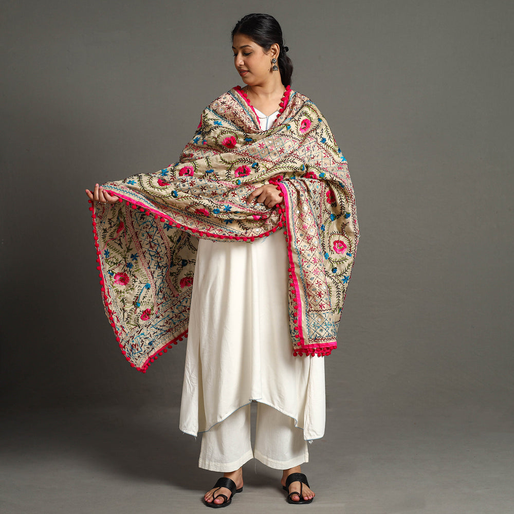 Phulkari Embroidered Dupatta