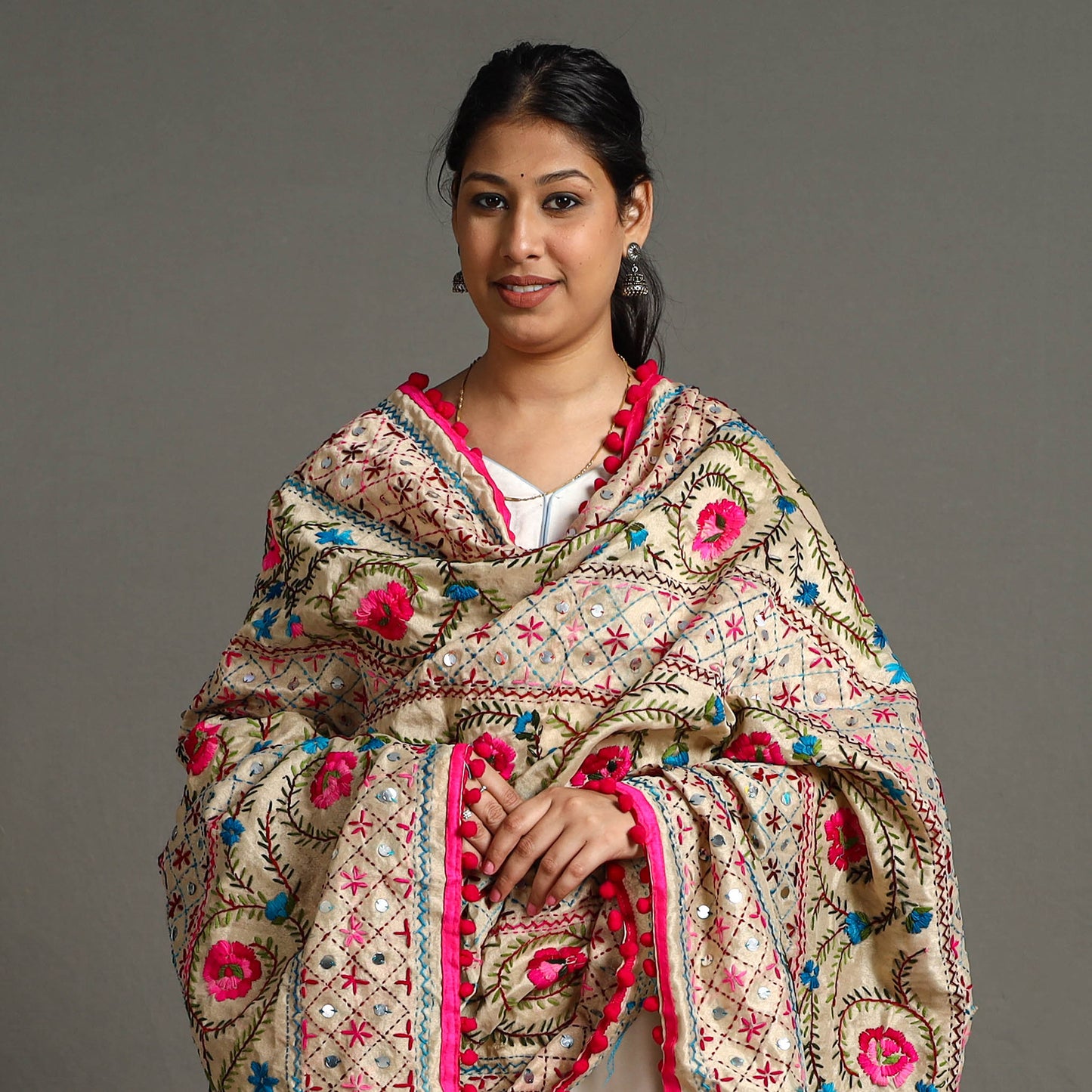 Phulkari Embroidered Dupatta