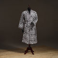 Sanganeri Hand Block Print Waffle Weave Cotton Bath Robe 05