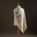 Floral Sanganeri Print Pure Merino Wool Handwoven Shawl 38