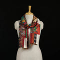 Bengal Kantha Handwork Patchwork Reversible Silk Stole 382