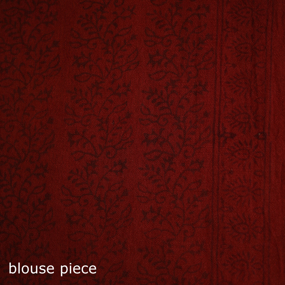 Handwoven Merino Wool Natural Dyed Hand Block Print Bagh Saree 06