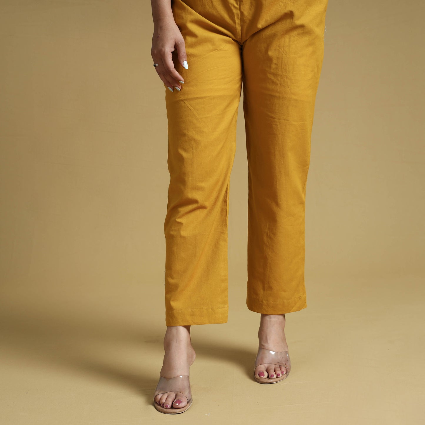 Mustard Yellow Plain Dyed Cotton Co-Ord Set