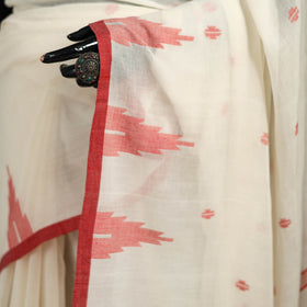 Phulia Jamdani Pure Handloom Cotton Saree with Tassels (Count 92/84) 21