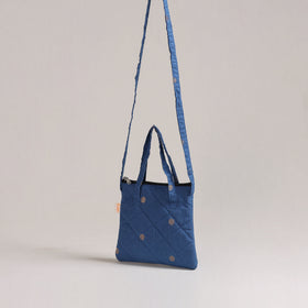Blue - Handcrafted Quilted Sling Bag 19