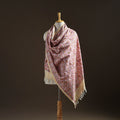 Floral Sanganeri Print Pure Merino Wool Handwoven Shawl 39