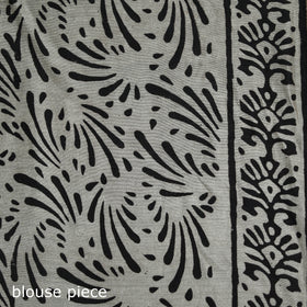 Bagru Hand Block Print Natural Dyed Mulberry Silk Saree 26