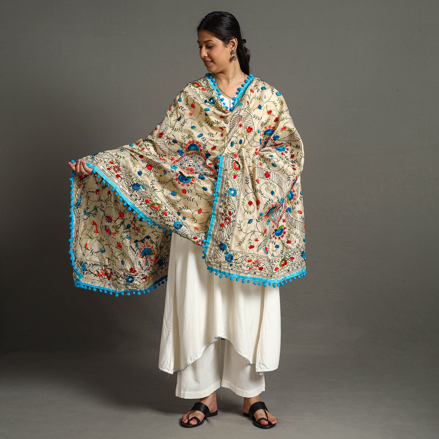 Phulkari Embroidered Dupatta