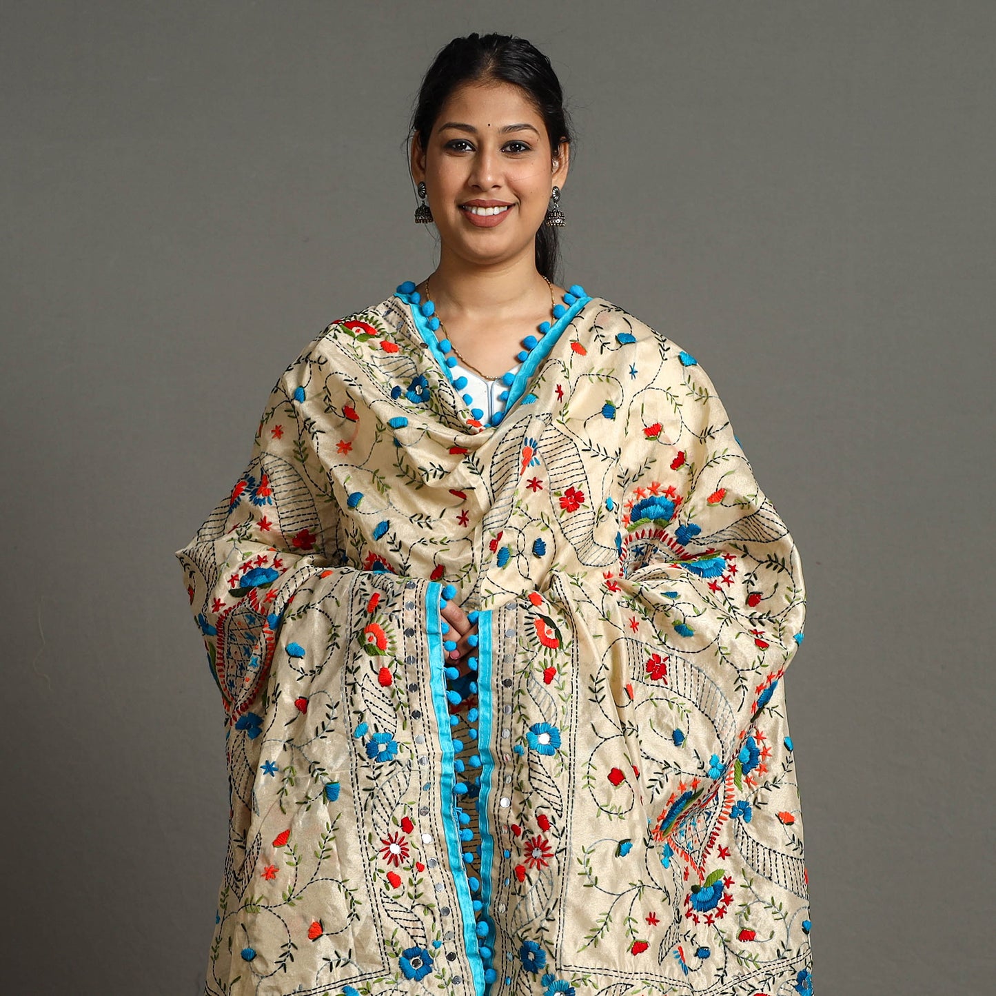 Phulkari Embroidered Dupatta