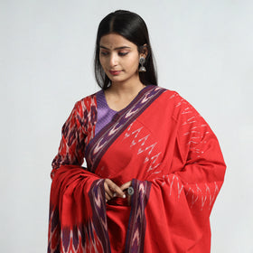 Pochampally Ikat Kurta with Palazzo & Dupatta Set