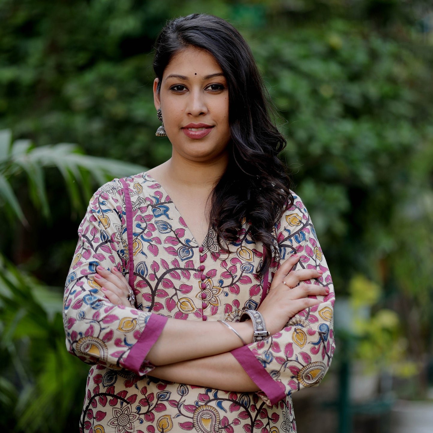 Kalamkari Kurta with Afghani Salwar Set