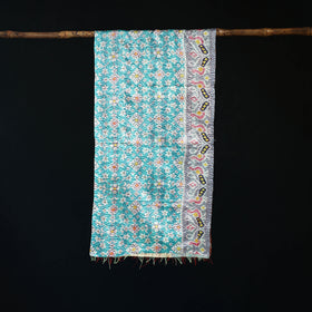 Bengal Kantha Handwork Patchwork Reversible Silk Stole 381