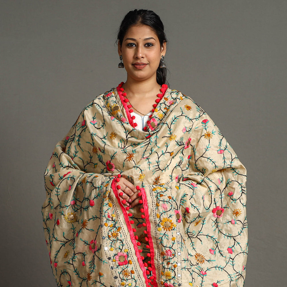 Phulkari Embroidered Dupatta