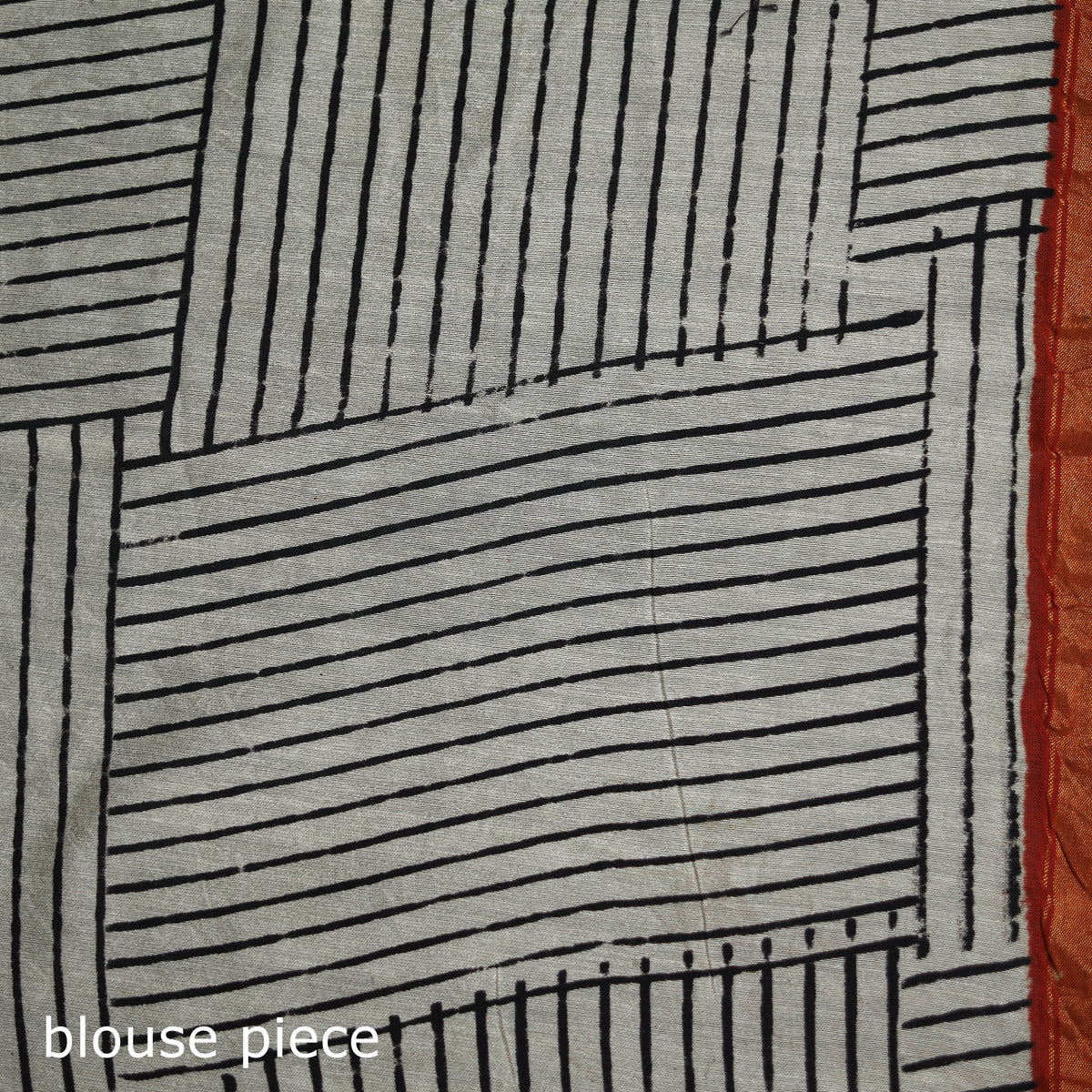 Bagru Hand Block Print Natural Dyed Mulberry Silk Saree 27