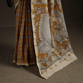 Kalamkari Printed Kota Doria Cotton Saree 39