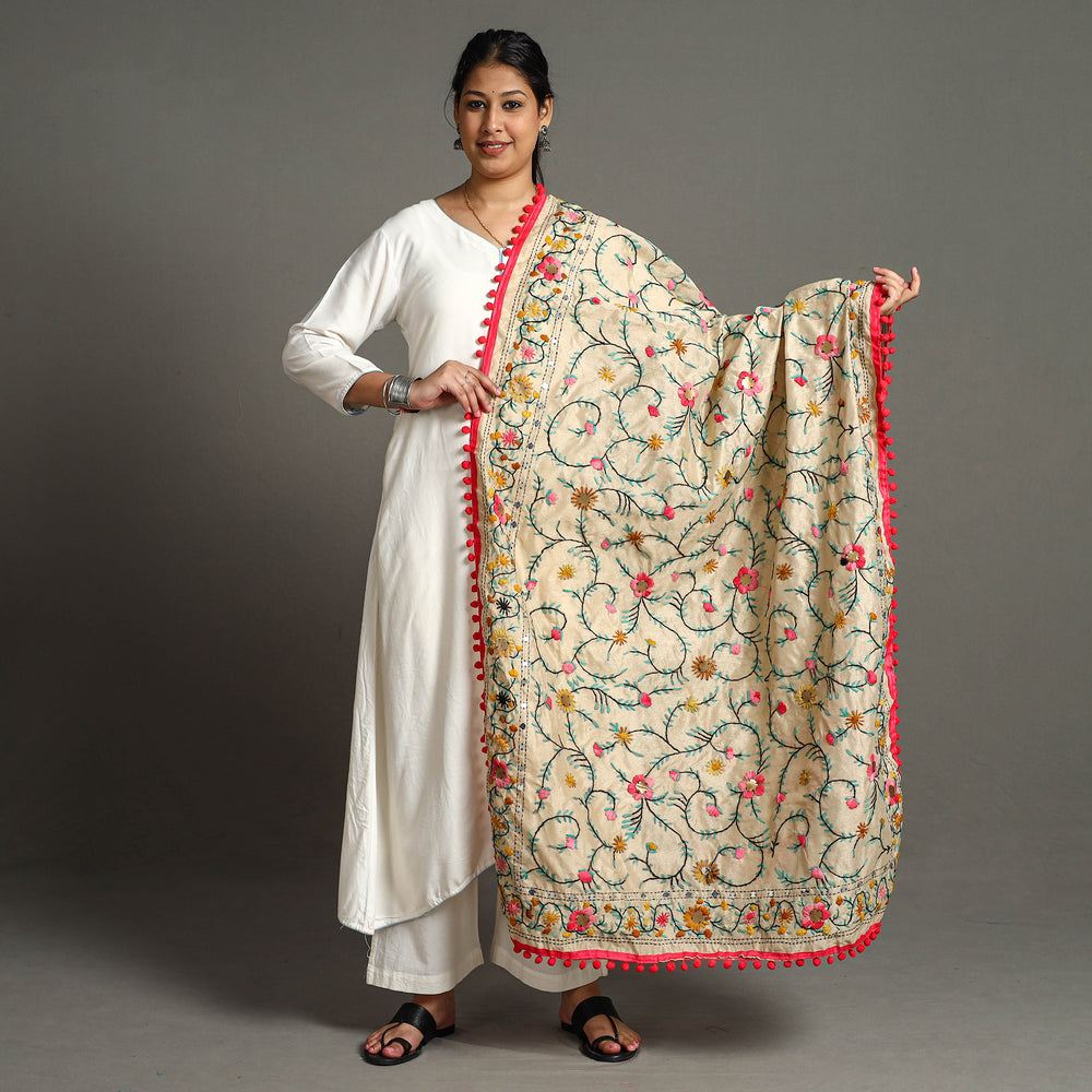 Phulkari Embroidered Dupatta