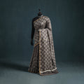 Bagru Hand Block Print Natural Dyed Mulberry Silk Saree 28