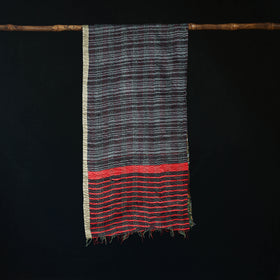 Bengal Kantha Handwork Patchwork Reversible Silk Stole 376