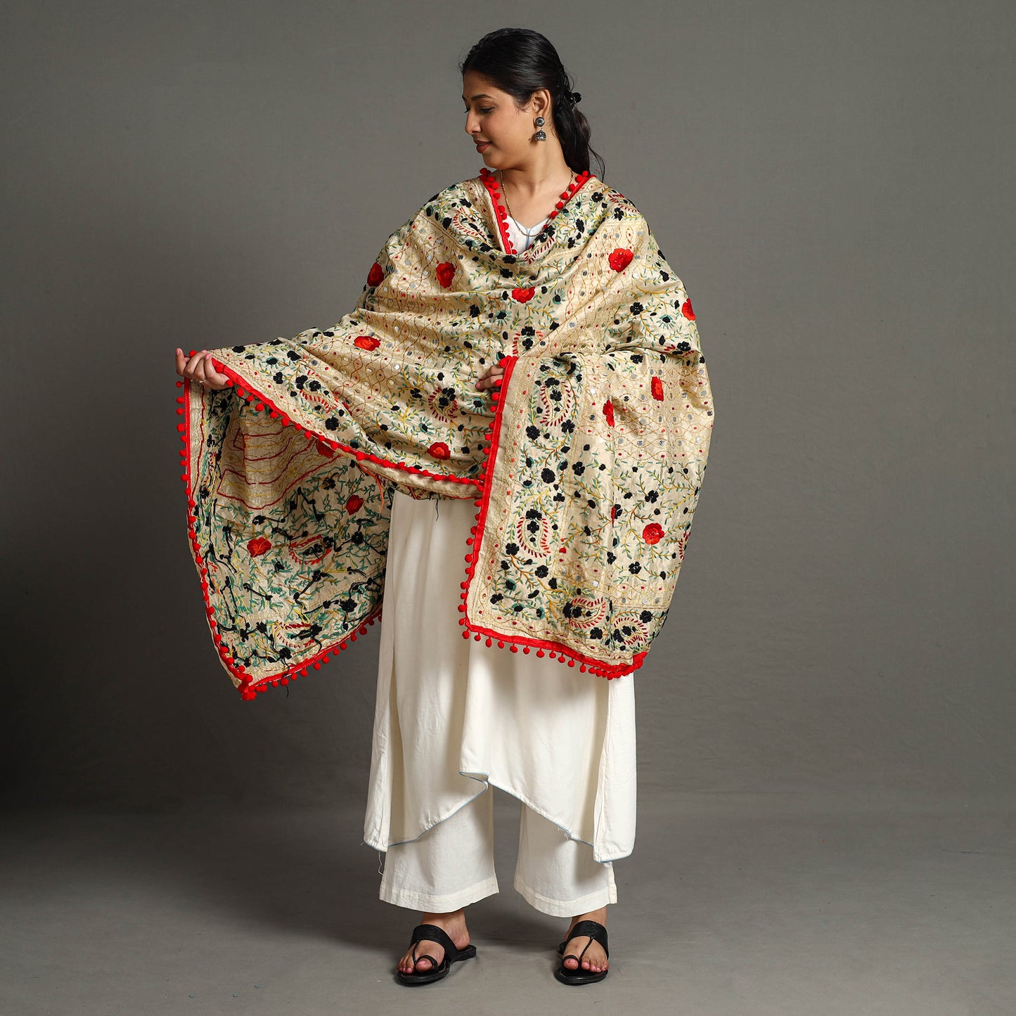 Phulkari Embroidered Dupatta