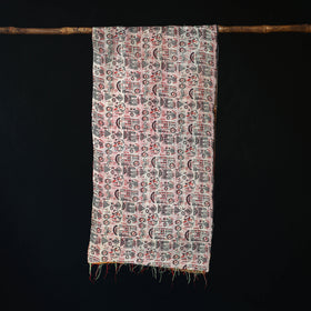 Bengal Kantha Handwork Patchwork Reversible Silk Stole 375