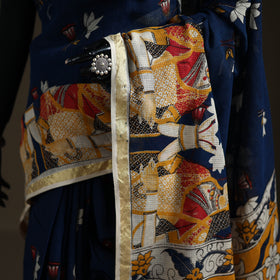 Kalamkari Printed Kota Doria Cotton Saree 40