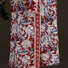 Sanganeri Hand Block Print Waffle Weave Cotton Bath Robe 09