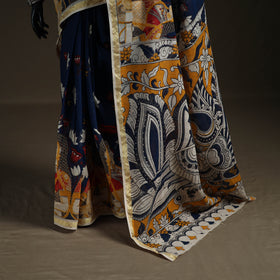 Kalamkari Printed Kota Doria Cotton Saree 40