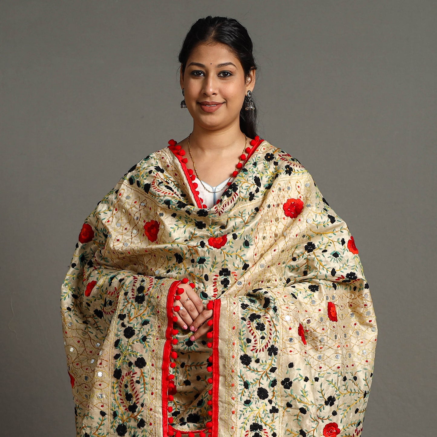 Phulkari Embroidered Dupatta