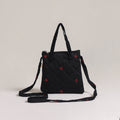 Black - Handcrafted Quilted Sling Bag 24