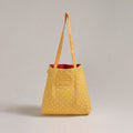 Yellow - Eco-Friendly Handmade Cotton Jhola Tote Bag 01