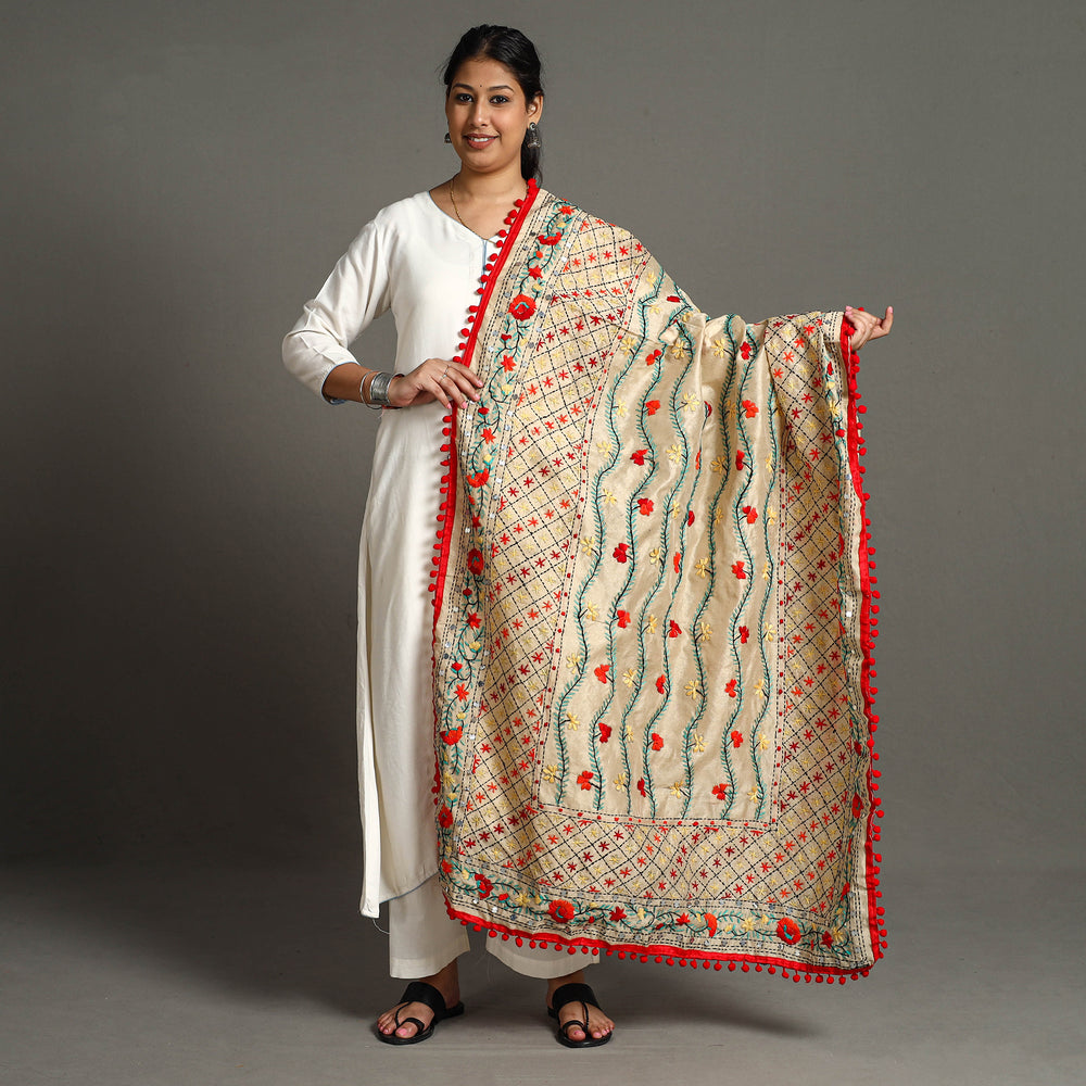 Phulkari Embroidered Dupatta