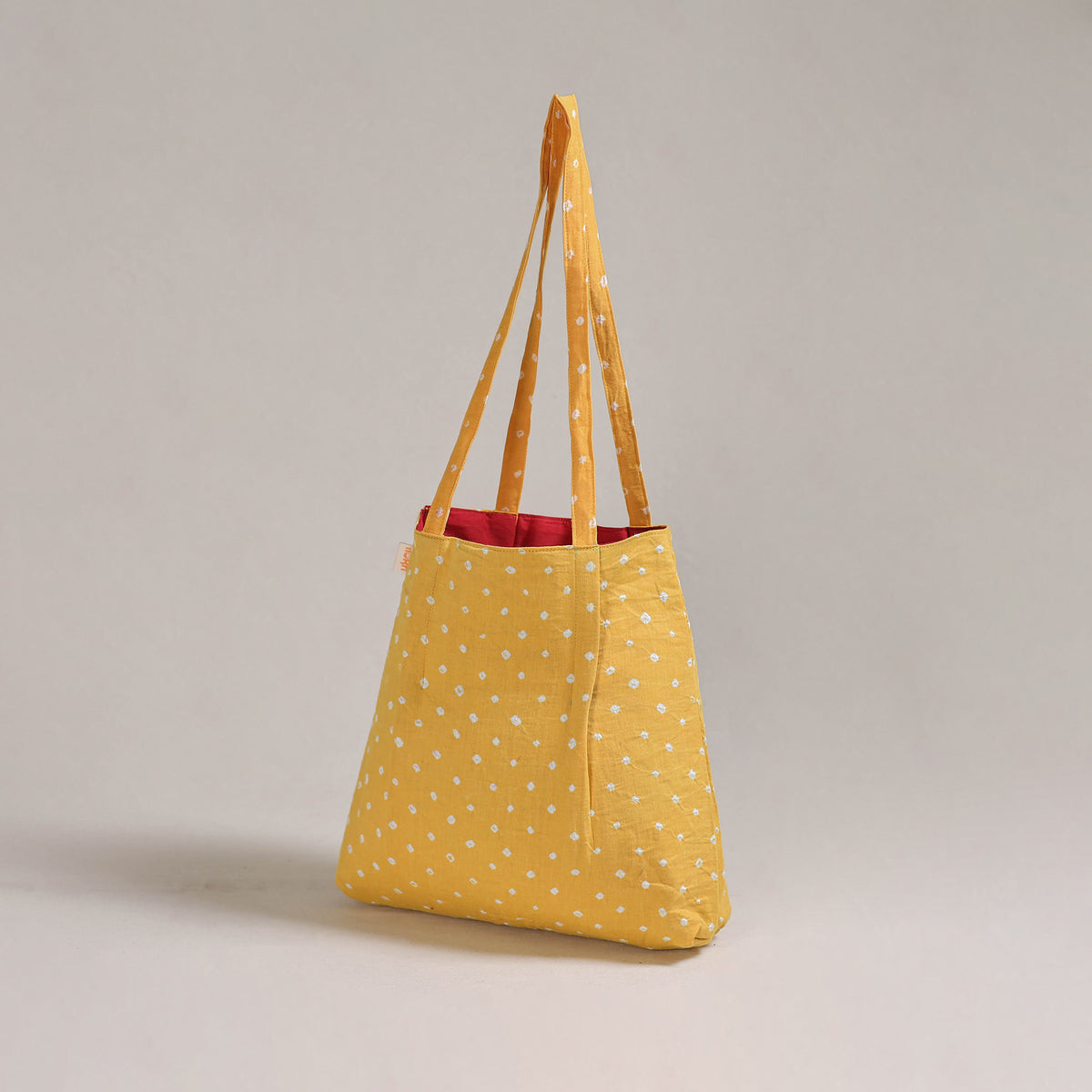 Yellow - Eco-Friendly Handmade Cotton Jhola Tote Bag 01