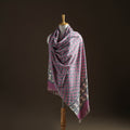 Floral Sanganeri Print Pure Merino Wool Handwoven Shawl 41