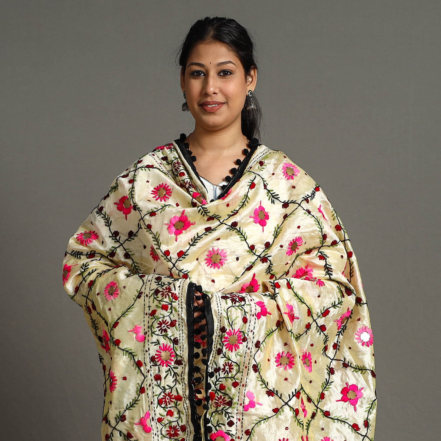 Phulkari Embroidered Dupatta