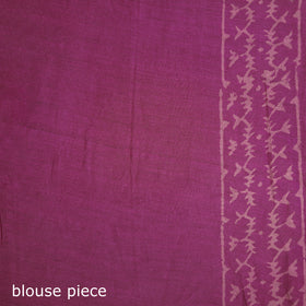 Bagru Hand Block Print Natural Dyed Mulberry Silk Saree 31