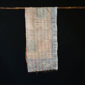 Bengal Kantha Handwork Patchwork Reversible Silk Stole 359
