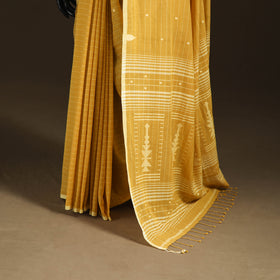 Phulia Jamdani Pure Handloom Cotton Saree with Tassels (Count 92/60) 27