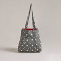 Grey - Eco-Friendly Handmade Cotton Jhola Tote Bag 02
