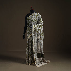 Kalamkari Printed Kota Doria Cotton Saree 45