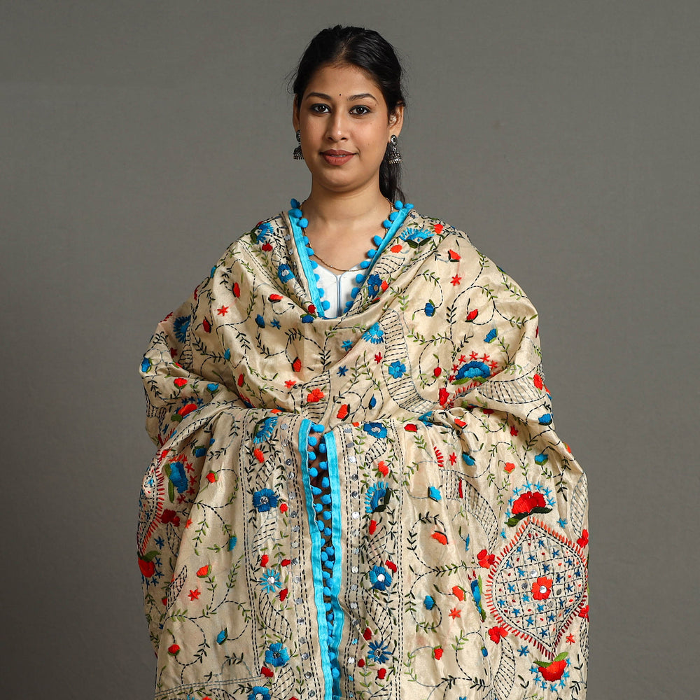 Phulkari Embroidered Dupatta