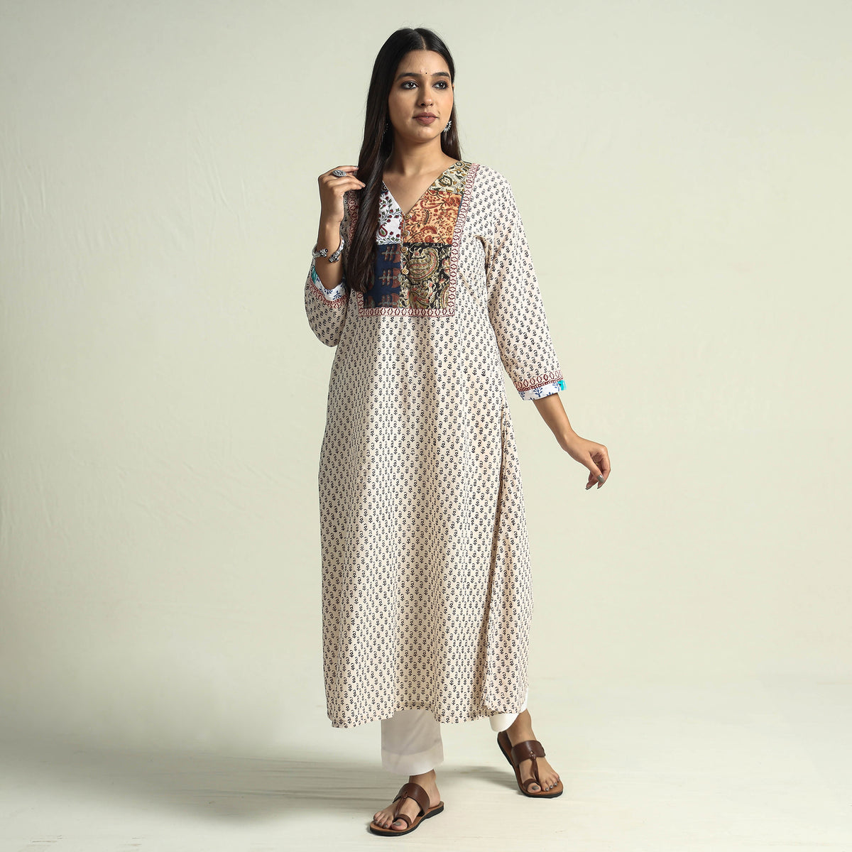  Bagh Hand Block Printed Kurta