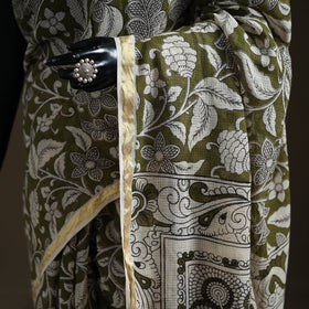 Kalamkari Printed Kota Doria Cotton Saree 45