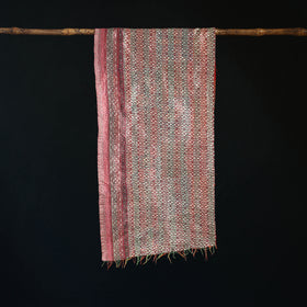 Bengal Kantha Handwork Patchwork Reversible Silk Stole 356