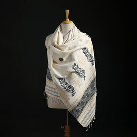 Handspun Handwoven Pure Eri Silk Aari Hand Embroidered Shawl of Assam 26